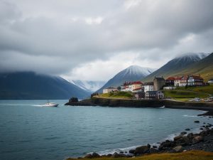 Un touriste regarde une spectaculaire chute d