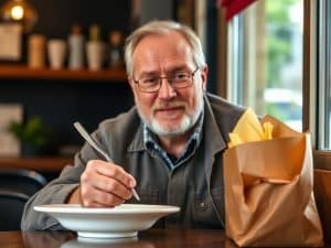 Uno sconosciuto paga il conto per lui e i figli: il messaggio commovente sullo scontrino