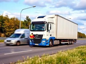 Auto in contromano sulla Statale, camionista sbarra la strada per farle da "scudo"