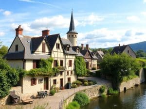 Maison typique à Gerberoy (Oise)