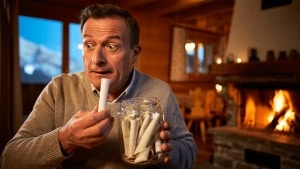 Chalets face au sommet du Sancy