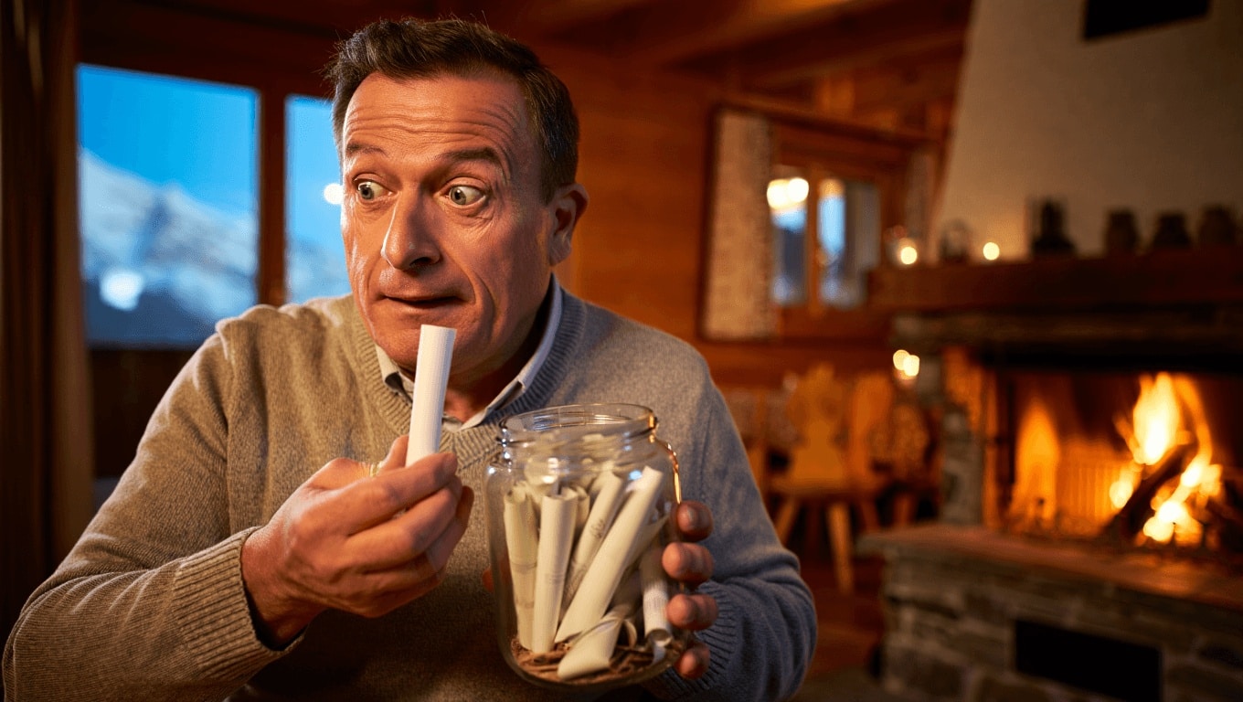 Chalets face au sommet du Sancy