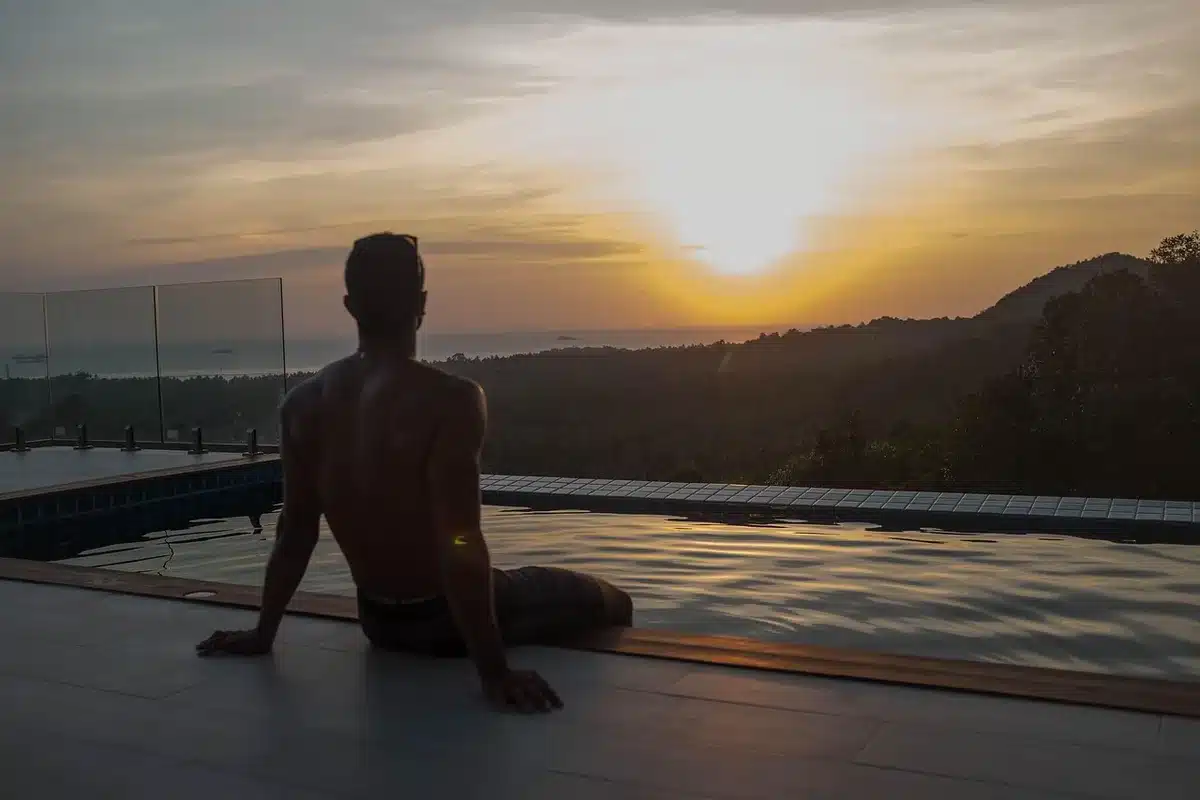 Villa balinaise avec piscine à Kerobokan
