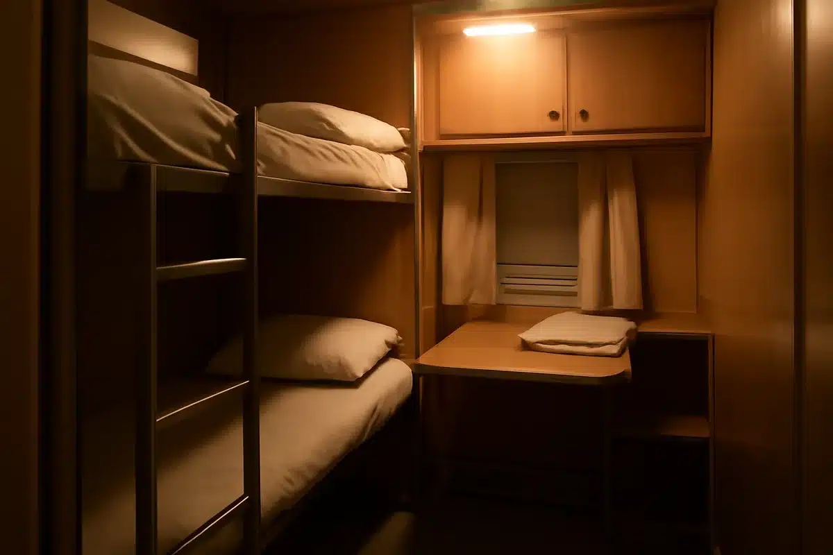 Cabine-couchette de 2 m² : une chambre d'hôtel miniature à 400 euros la nuit !
