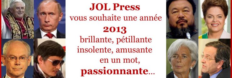 JOL Press souhaite à ses lecteurs une très belle année 2013