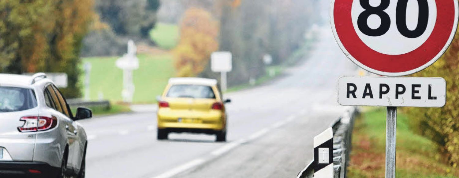 La France limite la vitesse maximale à 80 km/h sur les routes secondaires