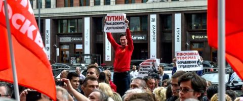 Manifestation à Moscou contre la réforme des retraites