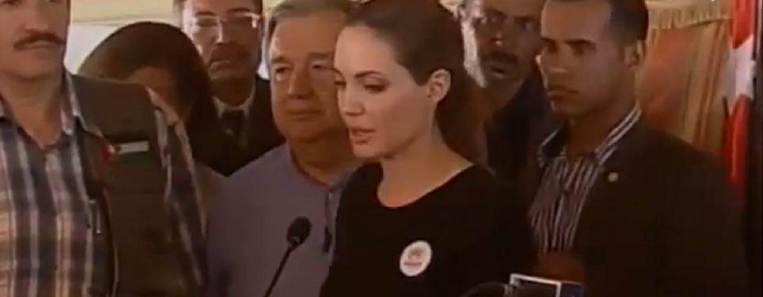 Angelina Jolie, ambassadrice de l’ONU au chevet des réfugiés syriens