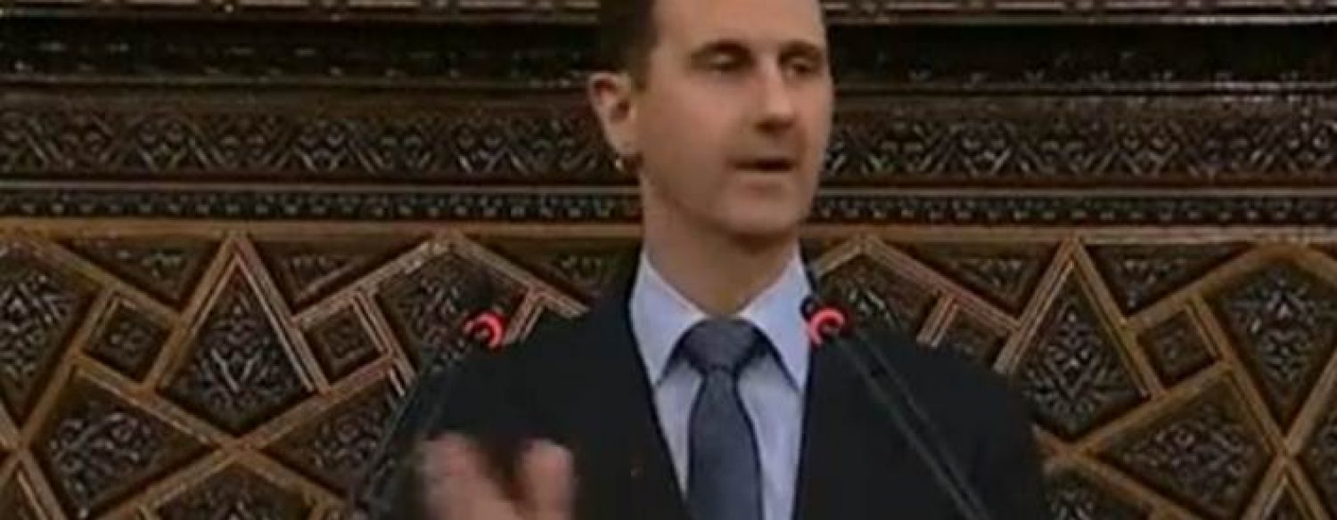 Bachar al-Assad: «Je suis Syrien et je dois vivre et mourir en Syrie»