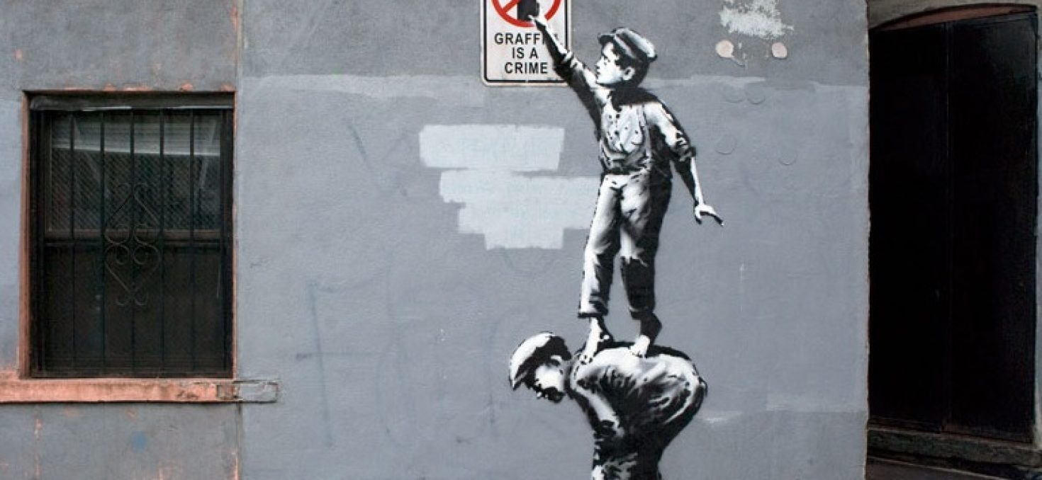 Banksy expose ses œuvres sur les murs de New York