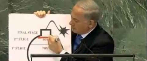 Le dessin de Benjamin Netanyahu pour alerter le monde sur le nucléaire iranien