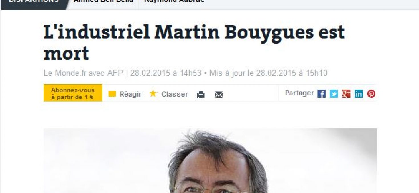 Rumeur sur la mort de Martin Bouygues : Valls « content et étonné »