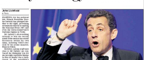 Quand Nicolas Sarkozy courtise l’extrême droite