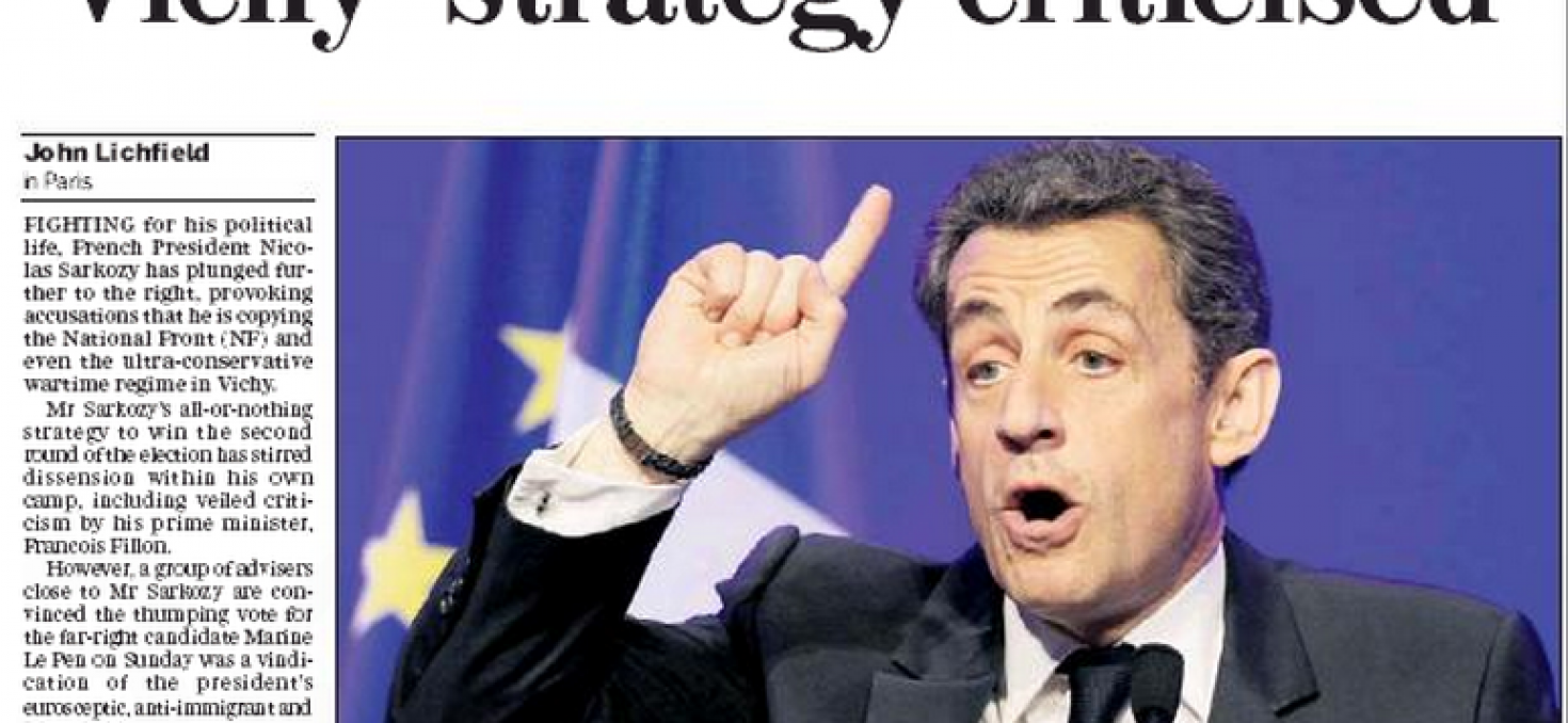 Quand Nicolas Sarkozy courtise l’extrême droite