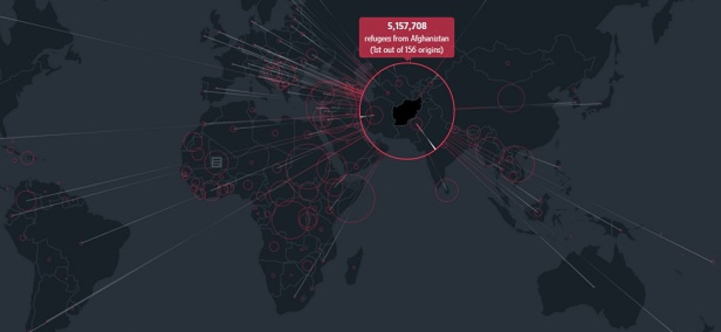 Carte interactive: où se trouvent les réfugiés dans le monde depuis 1975?
