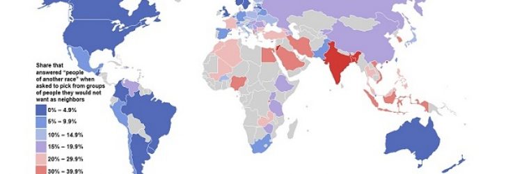 Cartographie: quels sont les pays les plus racistes?