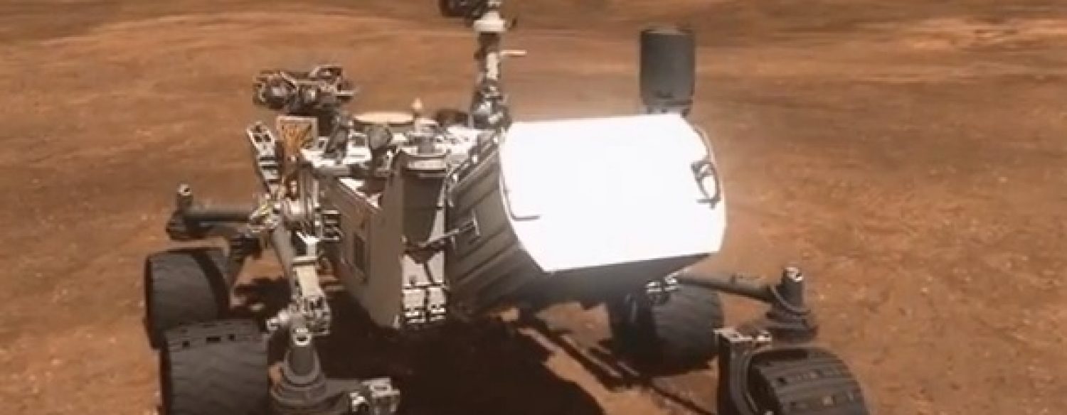Mars : les premiers tours de roue du robot Curiosity