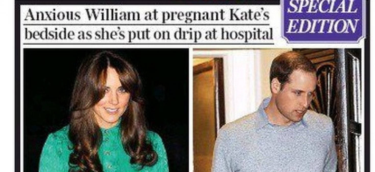Kate enceinte: les tabloïds anglais s’en donnent à cœur joie