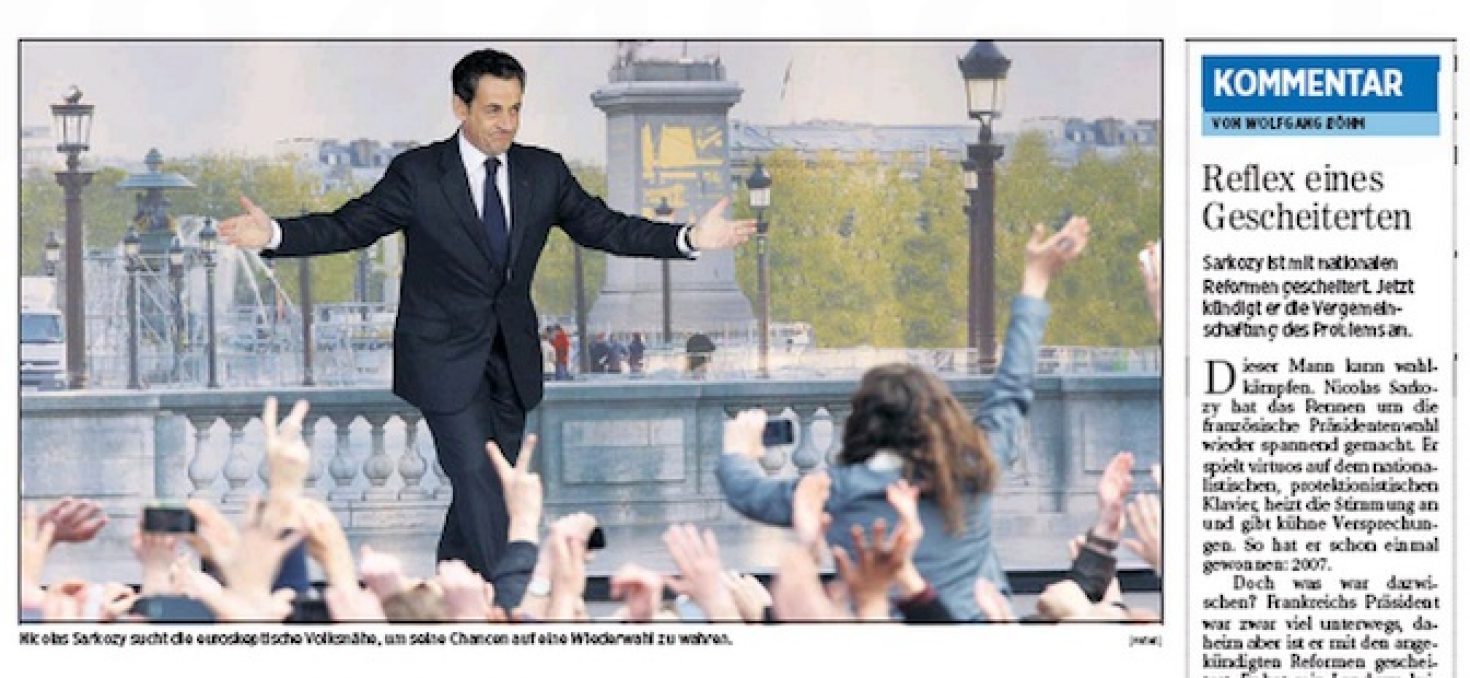 Élysée 2012: le duel Hollande-Sarkozy passionne le monde