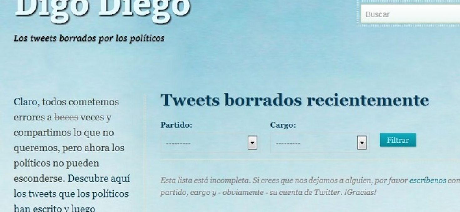 «DigoDiego»: le site qui répertorie les tweets effacés des politiques