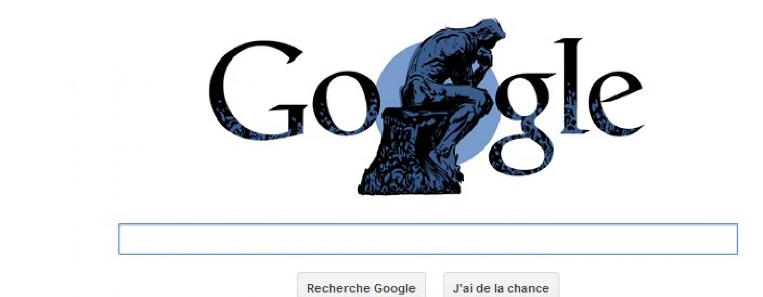Un Doodle pour le 172e anniversaire d’Auguste Rodin